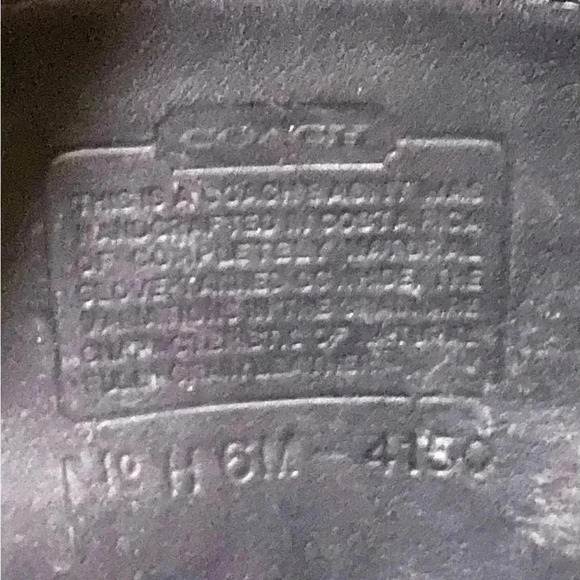 Coach black leather vintage satchel handbag - Picture 9 of 12